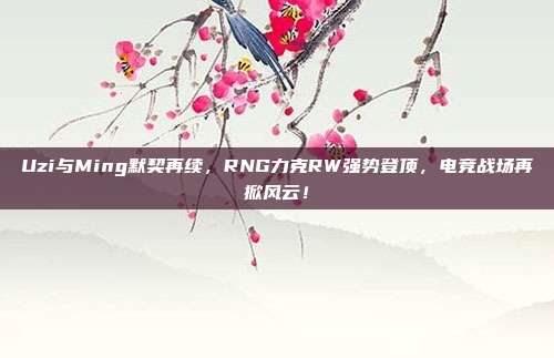 Uzi与Ming默契再续，RNG力克RW强势登顶，电竞战场再掀风云！